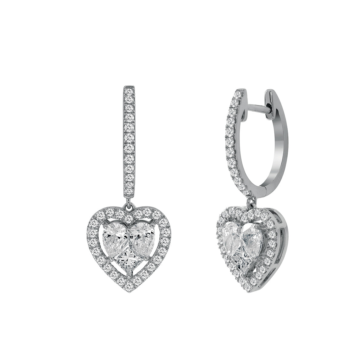 Orecchini Cuore Pendenti Magia