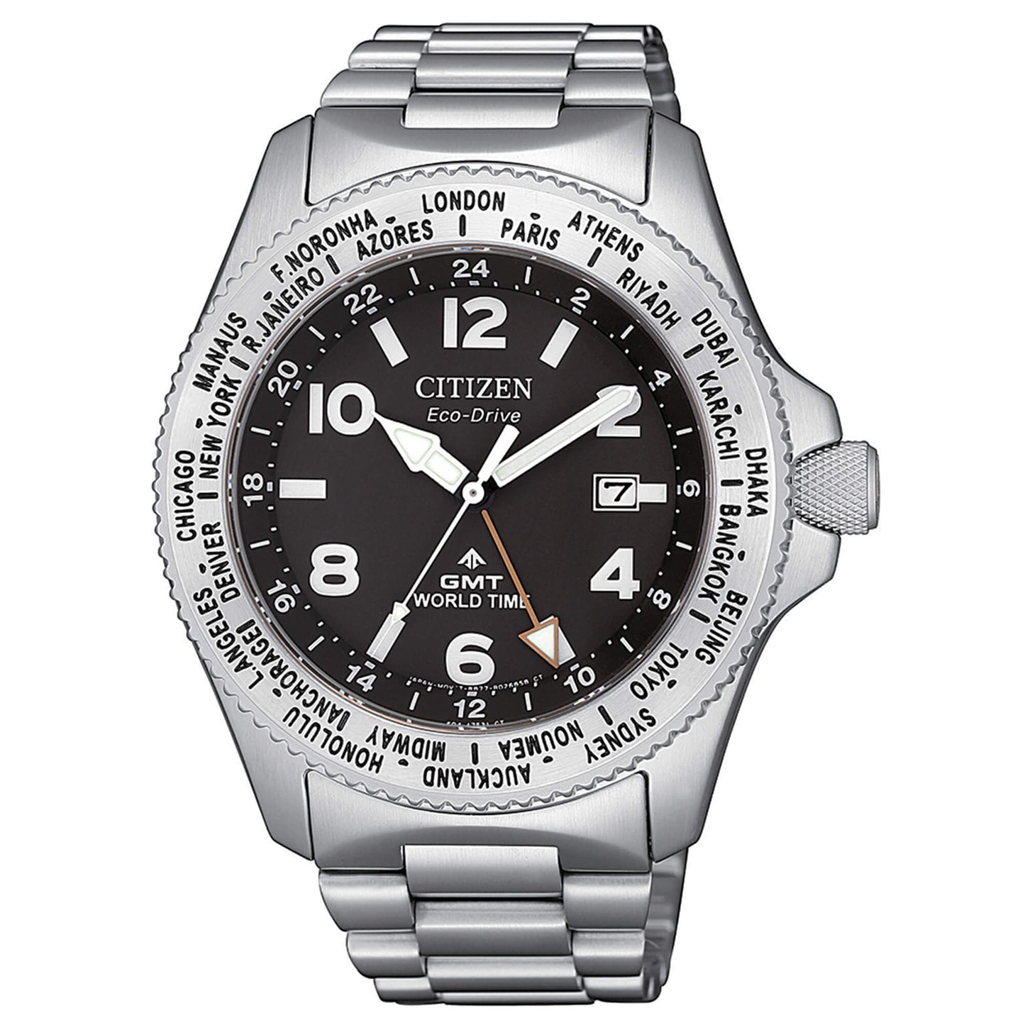 Orologio Uomo GMT Eco-Drive