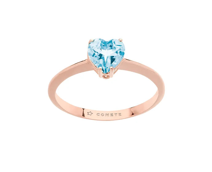 Anello Topazio azzurro