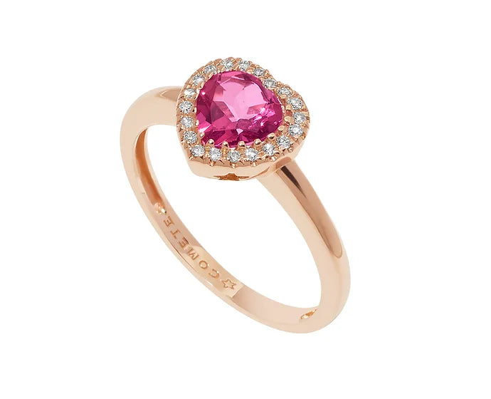 Anello Topazio rosa